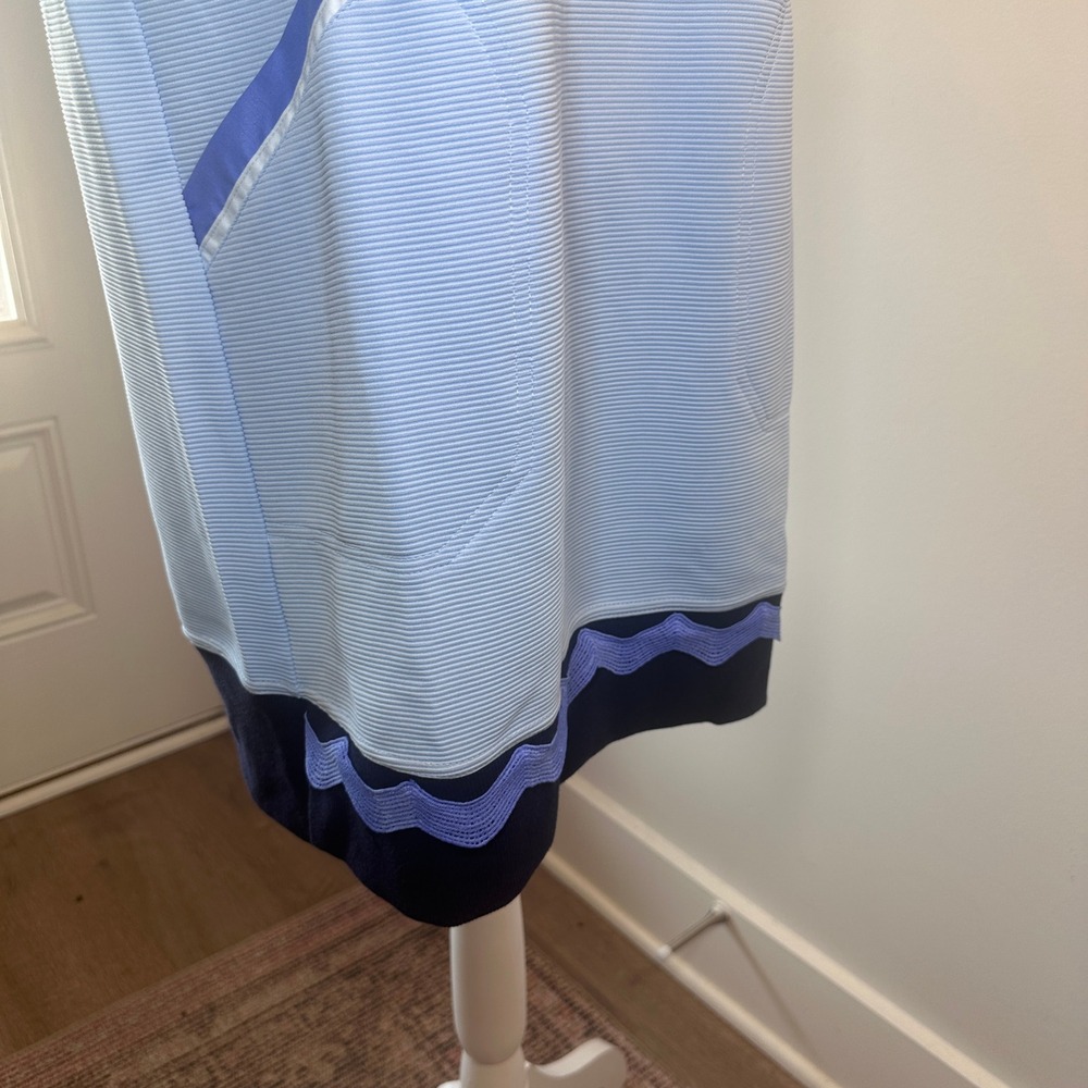 Simply Southern Womens Drew Dress Blue Sleeveless Half Zip Ribbed Sporty M NWT - Picture 11 of 15